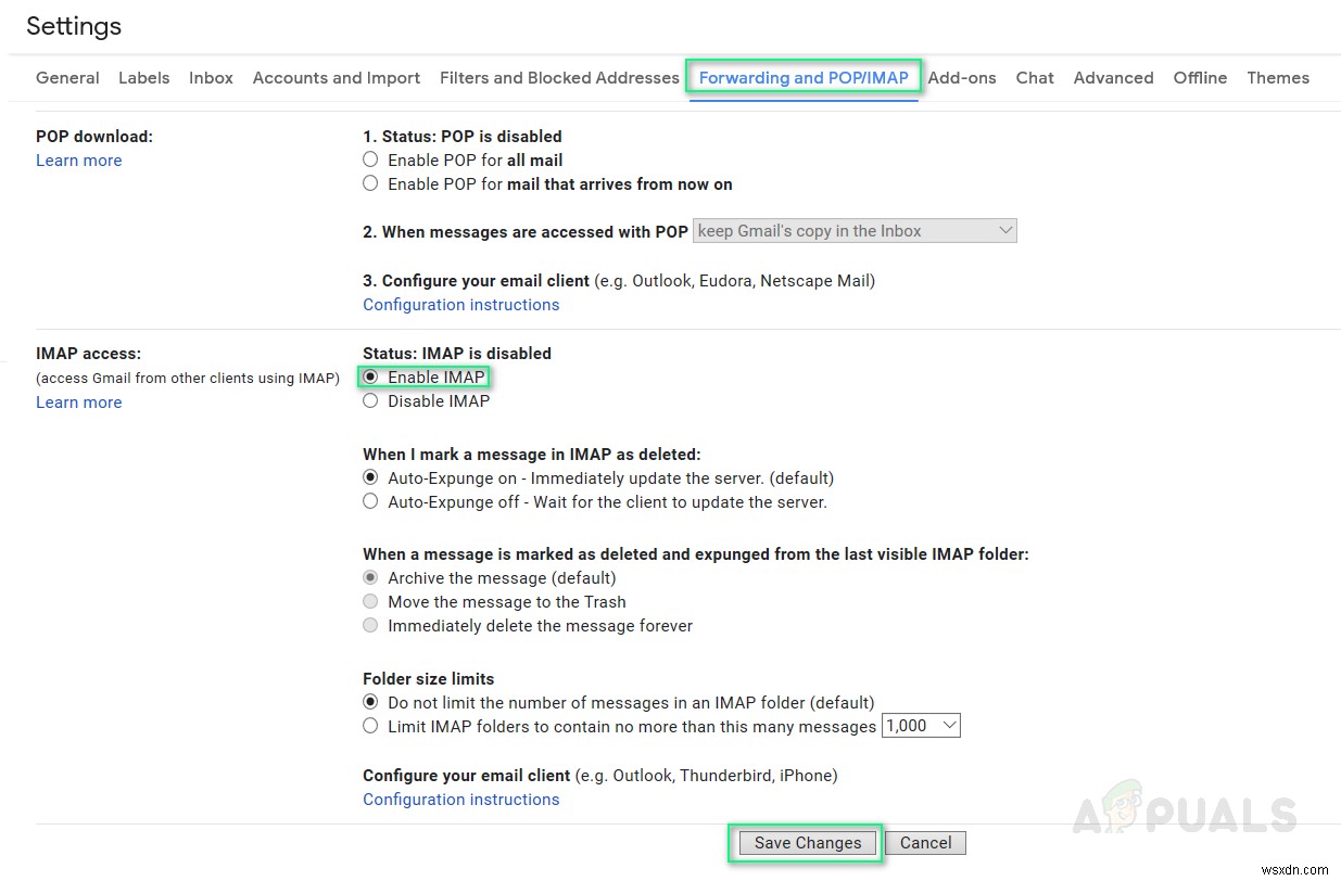 วิธีแก้ไขข้อผิดพลาด IMAP ของ Gmail 78754 บน Outlook 