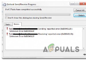 วิธีแก้ไขข้อผิดพลาด Outlook 0x80040119 บน Windows 