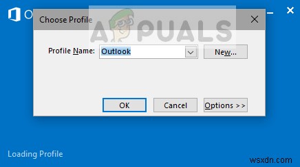 แก้ไข:Outlook ไม่ตอบสนอง 