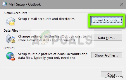 แก้ไข:Outlook ไม่ตอบสนอง 