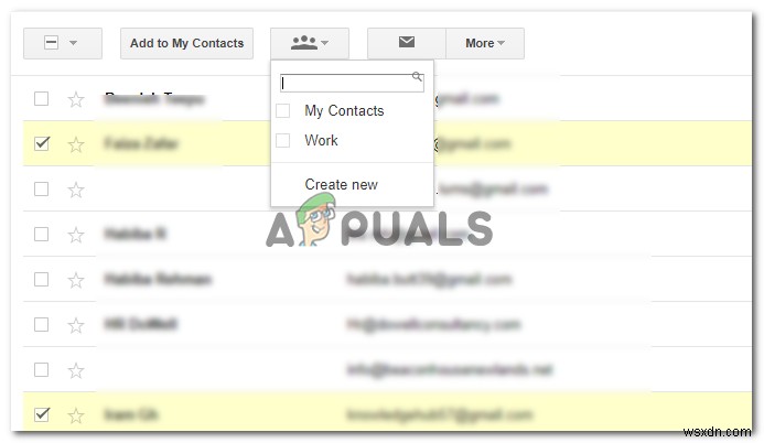 วิธีสร้างกลุ่มที่อยู่ติดต่อใน Gmail