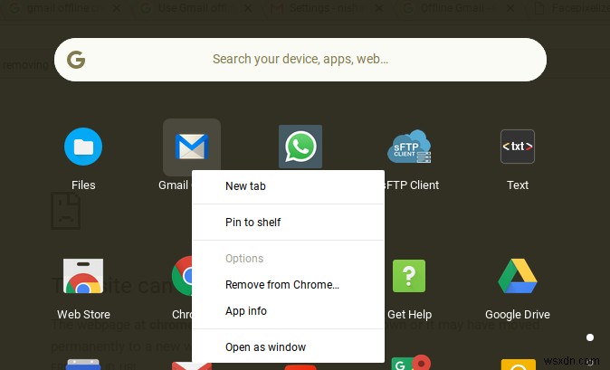 วิธีใช้ Gmail ออฟไลน์ใน Chrome 