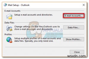 วิธีการเปลี่ยนหรือลบบัญชีหลักจาก Outlook 