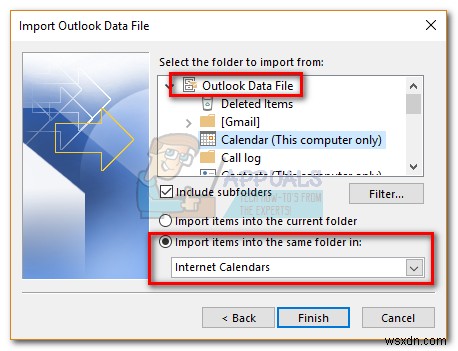 วิธีการสำรองข้อมูล Outlook 2016, 2013, 2010 