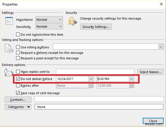 วิธีหน่วงเวลาหรือกำหนดเวลาส่งข้อความอีเมลใน Outlook 