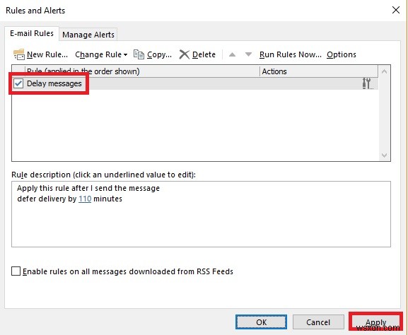 วิธีหน่วงเวลาหรือกำหนดเวลาส่งข้อความอีเมลใน Outlook 