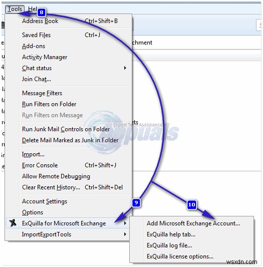 วิธีการ:กำหนดค่าบัญชี Exchange บน Thunderbird 