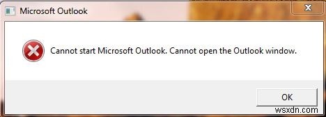 แก้ไข:ไม่สามารถเริ่ม Microsoft Outlook 