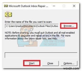 แก้ไข:Outlook ค้างอยู่ในการประมวลผล