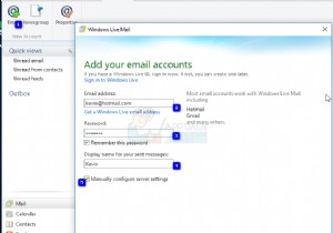 แก้ไข:ข้อผิดพลาดเซิร์ฟเวอร์ Windows Live Mail 3202  0x8DE00005  