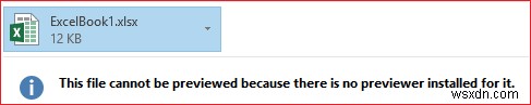 การแก้ไข:ไม่สามารถแสดงตัวอย่างไฟล์ EXCEL ใน Outlook 2016 