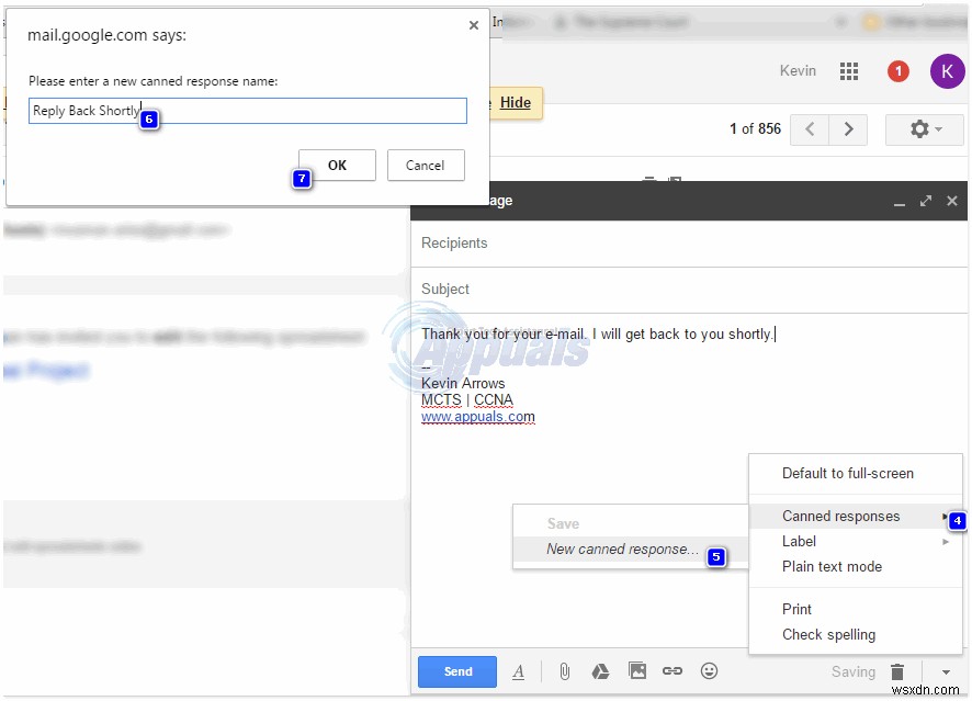 วิธีใช้การตอบกลับสำเร็จรูปใน Gmail 