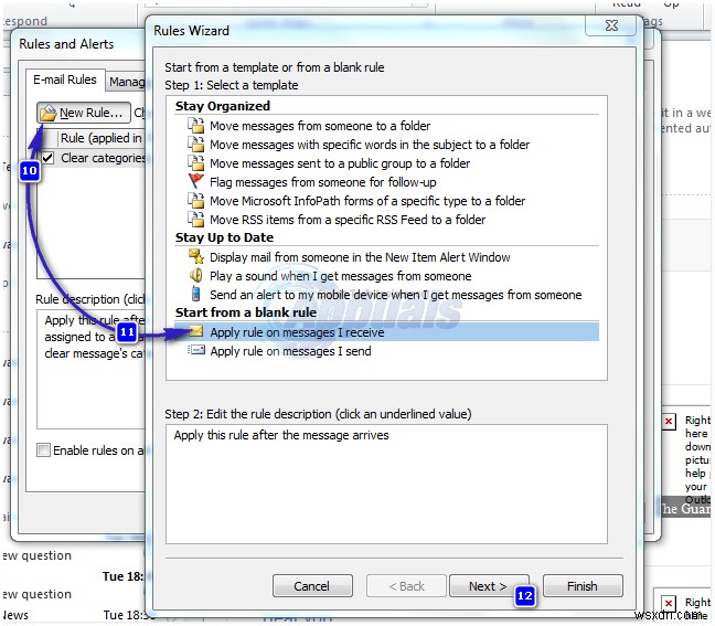 วิธีตั้งค่าการตอบกลับเมื่อไม่อยู่ที่สำนักงานใน Outlook 2013/2016 และ 2010 