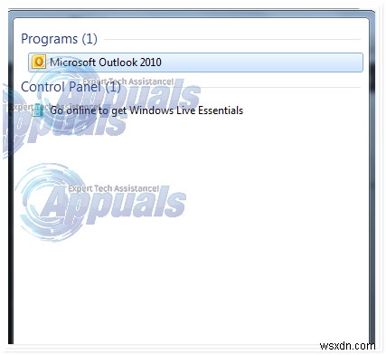 แก้ไข:Outlook 2010 เริ่มทำงานในเซฟโหมด 