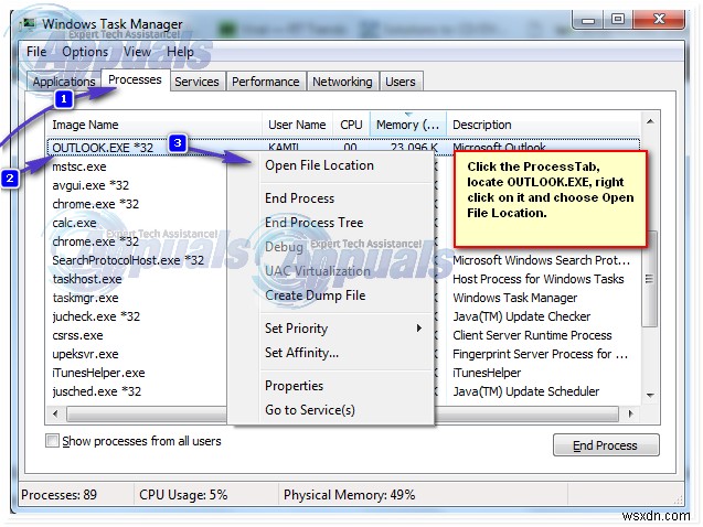 แก้ไข:Outlook 2010 เริ่มทำงานในเซฟโหมด 