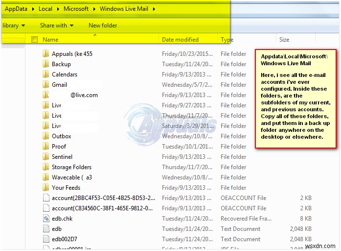 การแก้ไข:กู้คืนโฟลเดอร์ที่สูญหายหรือสูญหายใน Windows Live Mail 