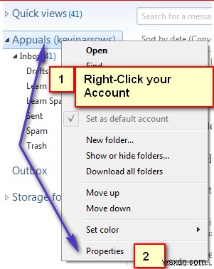 วิธีเปลี่ยนการตั้งค่าอีเมลใน Windows Live Mail 