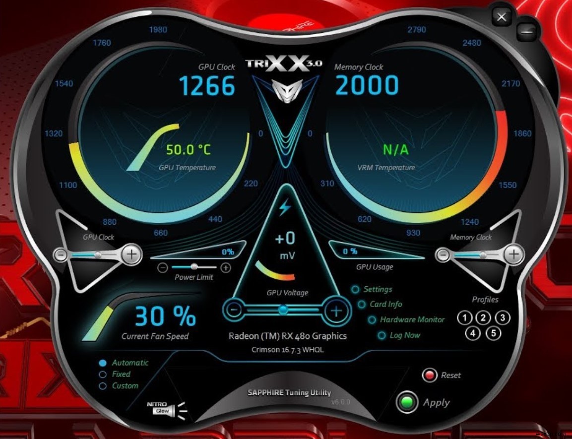 วิธีใช้ SAPPHIRE TriXX 7.5.0 เพื่อโอเวอร์คล็อก SAPPHIRE GPU ของคุณและเพิ่มประสิทธิภาพความเร็วพัดลมและสุขภาพ