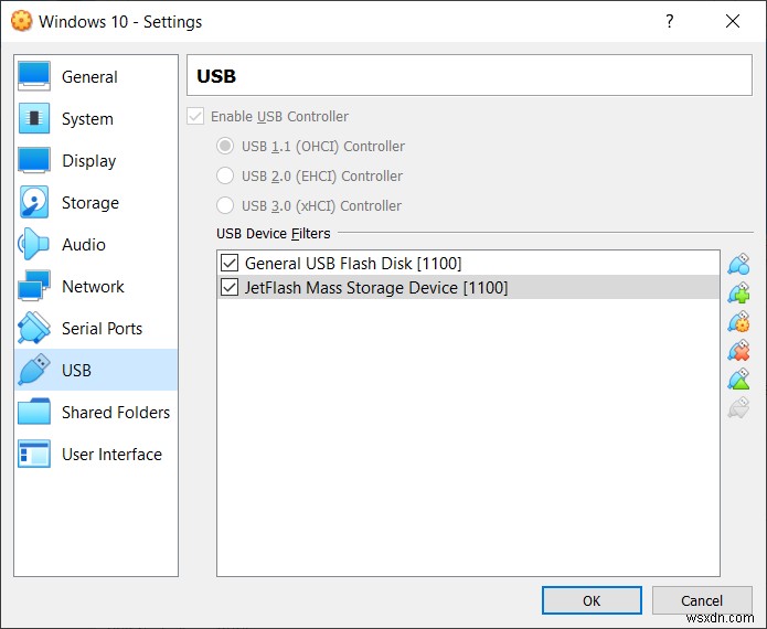 การเข้าถึง USB Flash Drive ใน Oracle VM VirtualBox 
