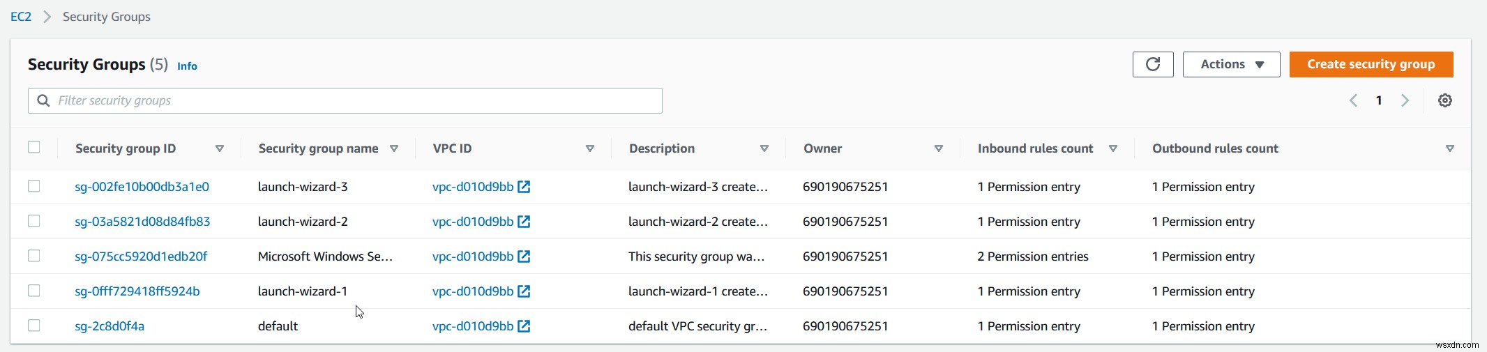 จะย้ายอินสแตนซ์ AWS EC2 ไปยังกลุ่มความปลอดภัยอื่นได้อย่างไร 