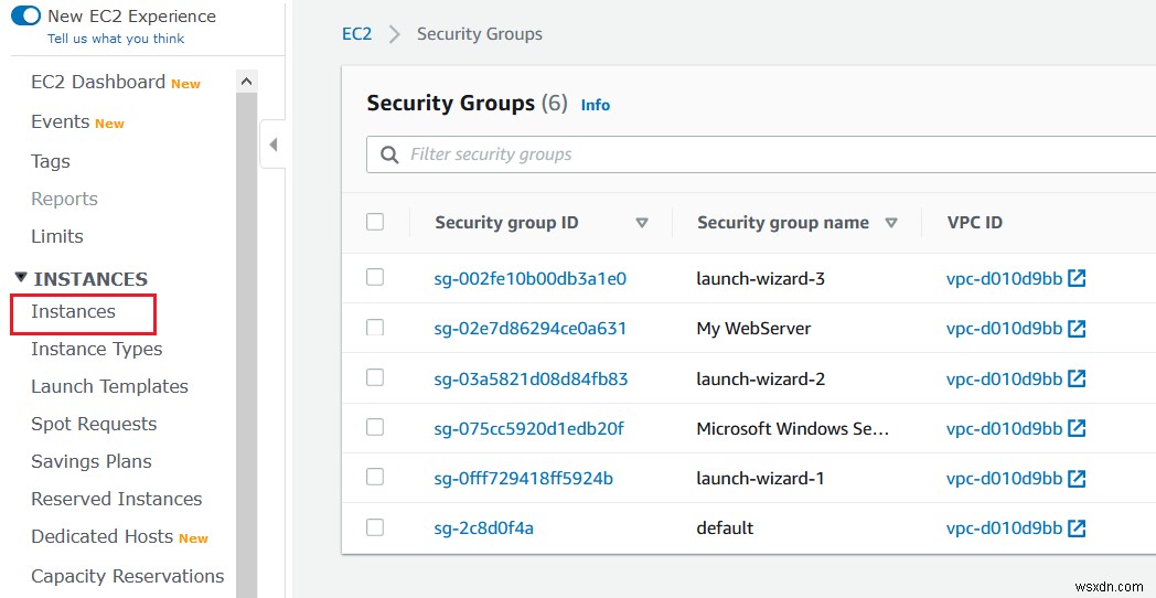 จะย้ายอินสแตนซ์ AWS EC2 ไปยังกลุ่มความปลอดภัยอื่นได้อย่างไร 