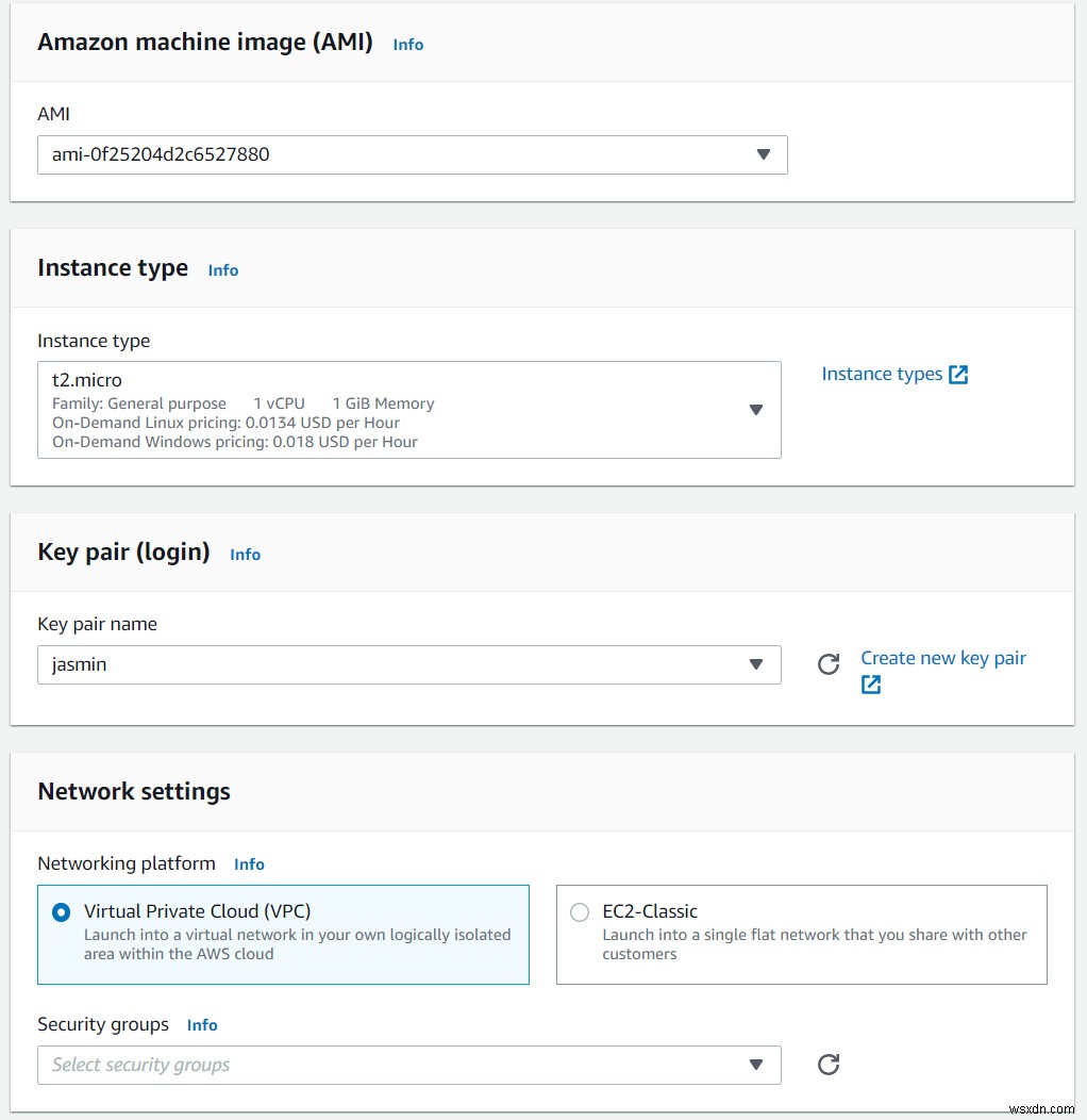 วิธีสร้างเทมเพลตจากอินสแตนซ์ Amazon EC2 