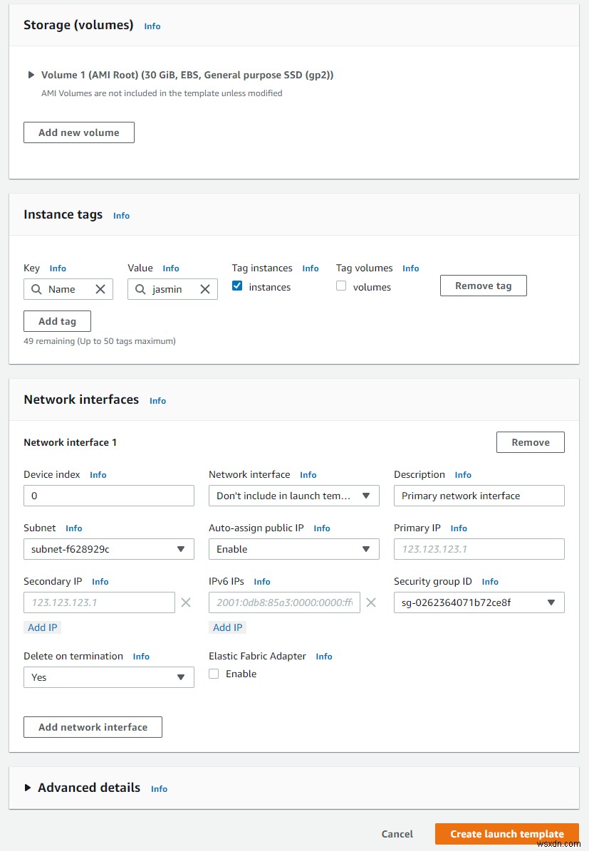 วิธีสร้างเทมเพลตจากอินสแตนซ์ Amazon EC2 