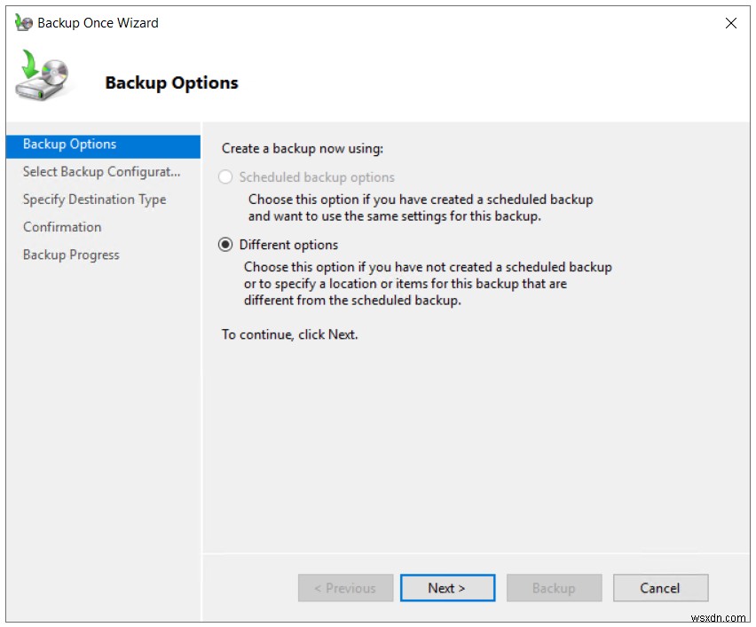 วิธีการสำรองและกู้คืนข้อมูลใน Windows Server 2019 