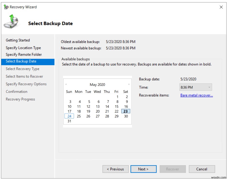 วิธีการสำรองและกู้คืนข้อมูลใน Windows Server 2019 