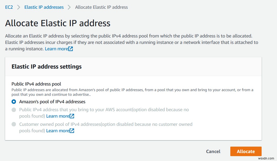 วิธีจัดสรรที่อยู่ Elastic IP ให้กับอินสแตนซ์ Amazon EC2 