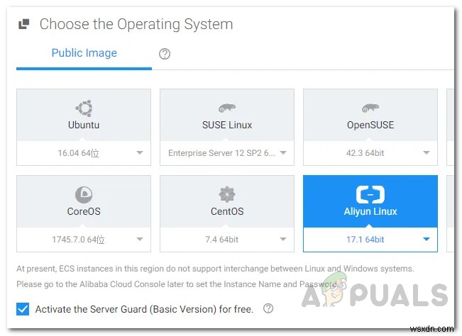 วิธีกำหนดค่า WebServer (IIS) หรือ Apache บน  Elastic Compute Service  ของ Alibaba Cloud 