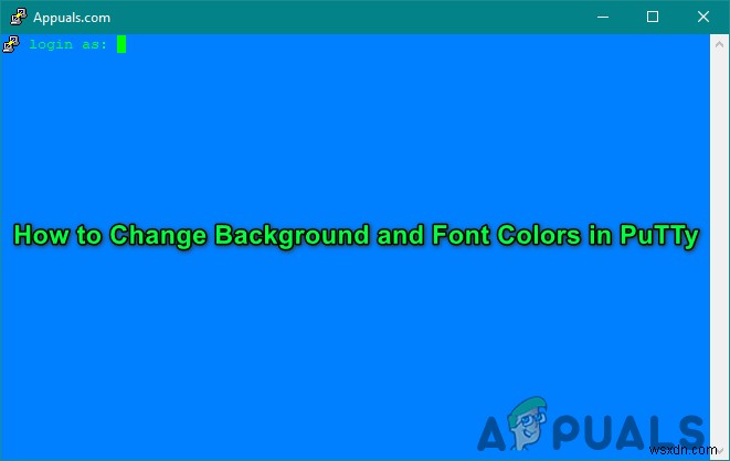 ปรับแต่ง PuTTy:เปลี่ยนสีพื้นหลังและแบบอักษรใน PuTTy 