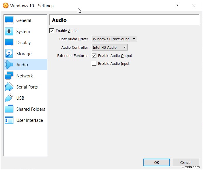 กำหนดค่า Virtual Machine ใน Oracle VM VirtualBox 