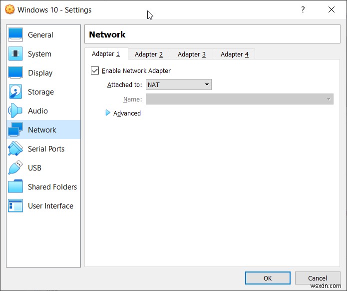 กำหนดค่า Virtual Machine ใน Oracle VM VirtualBox 