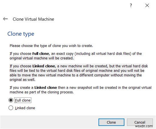 โคลนเครื่องเสมือนใน Oracle VM VirtualBox 