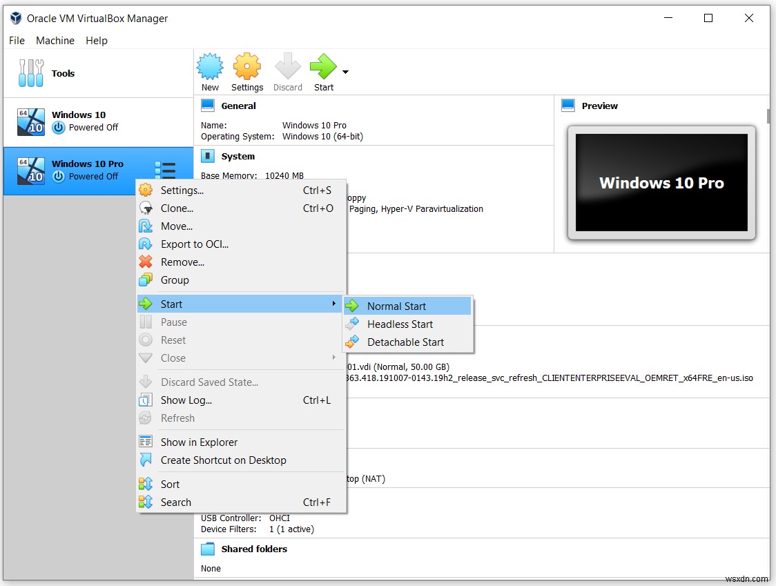 ส่งออกและนำเข้า VM บน Oracle VM VirtualBox 