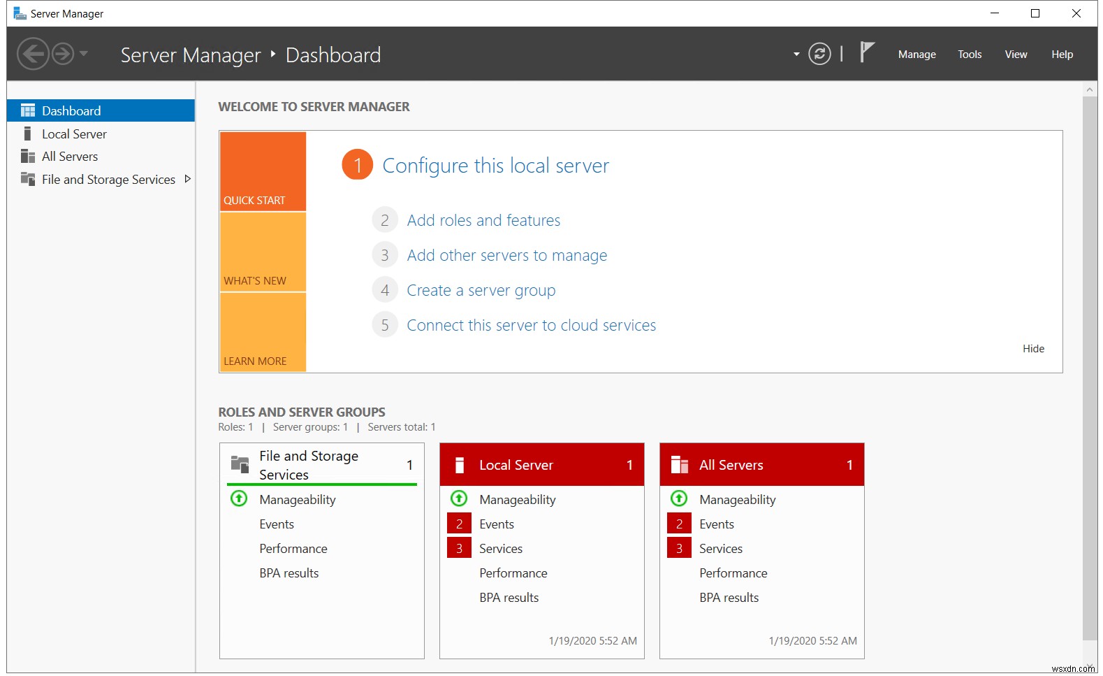 ติดตั้งบทบาท Hyper-V ใน Windows Server 2019 