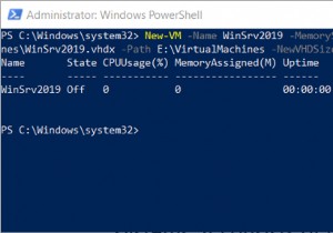 การสร้างเครื่องเสมือนใน Hyper-V 2019 โดยใช้ PowerShell 