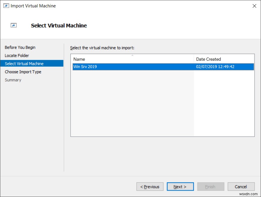 การส่งออกและนำเข้าเครื่องเสมือนใน Hyper-V 2019 