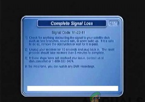 การแก้ไขปัญหาข้อผิดพลาดการสูญเสียสัญญาณโดยสมบูรณ์ใน DISH 