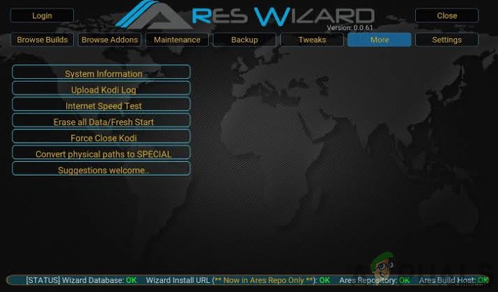 Ares Wizard ไม่ทำงานใน Kodi? แก้ไขด่วน 