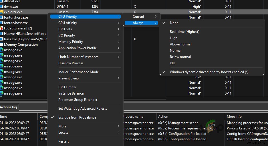 จะจำกัดการใช้งาน CPU ของโปรแกรมใน Windows ได้อย่างไร? 