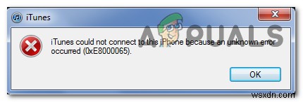 วิธีการแก้ไขข้อผิดพลาด iTunes 0xE8000065 บน Windows 7/8/10?