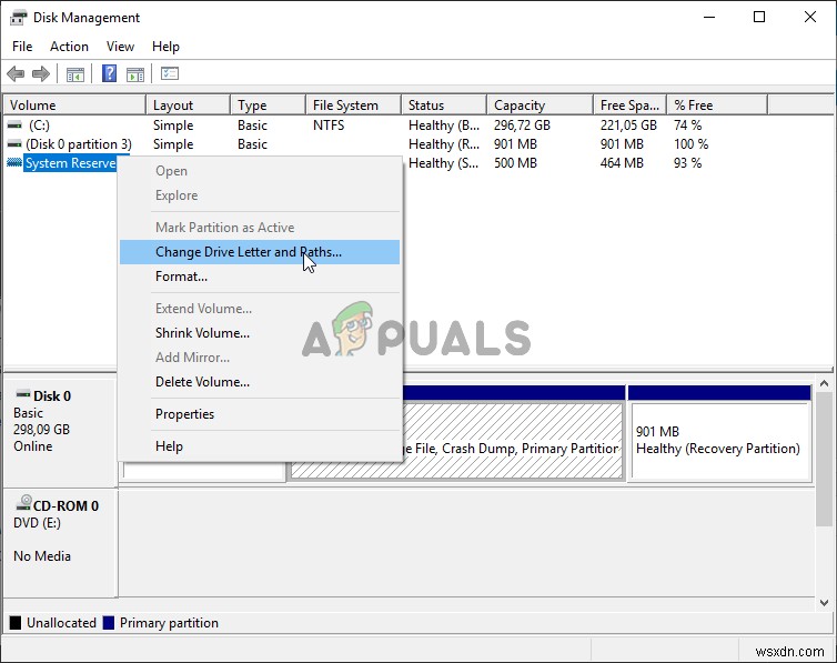 แก้ไขข้อผิดพลาดพื้นที่ดิสก์ 0x80780119 เมื่อสร้างอิมเมจระบบ 