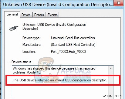 วิธีการแก้ไขข้อผิดพลาด USB รหัส 43 บน Windows 7, 8 และ 10