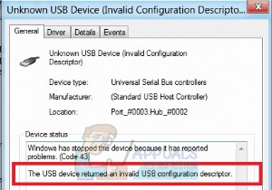 วิธีการแก้ไขข้อผิดพลาด USB รหัส 43 บน Windows 7, 8 และ 10