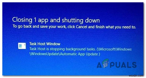 แก้ไข:Task Host Window ป้องกันการปิดเครื่องใน Windows 7/8/10 