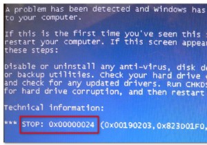แก้ไข:หยุดรหัสข้อผิดพลาด 0x00000024 BSOD บน Windows 