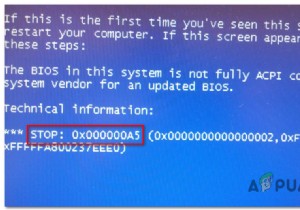 แก้ไขข้อผิดพลาด STOP 0x000000A5 เมื่อติดตั้ง Windows 7 