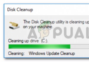 แก้ไข:การล้างข้อมูลบนดิสก์ติดอยู่ที่  Windows Update Cleanup  